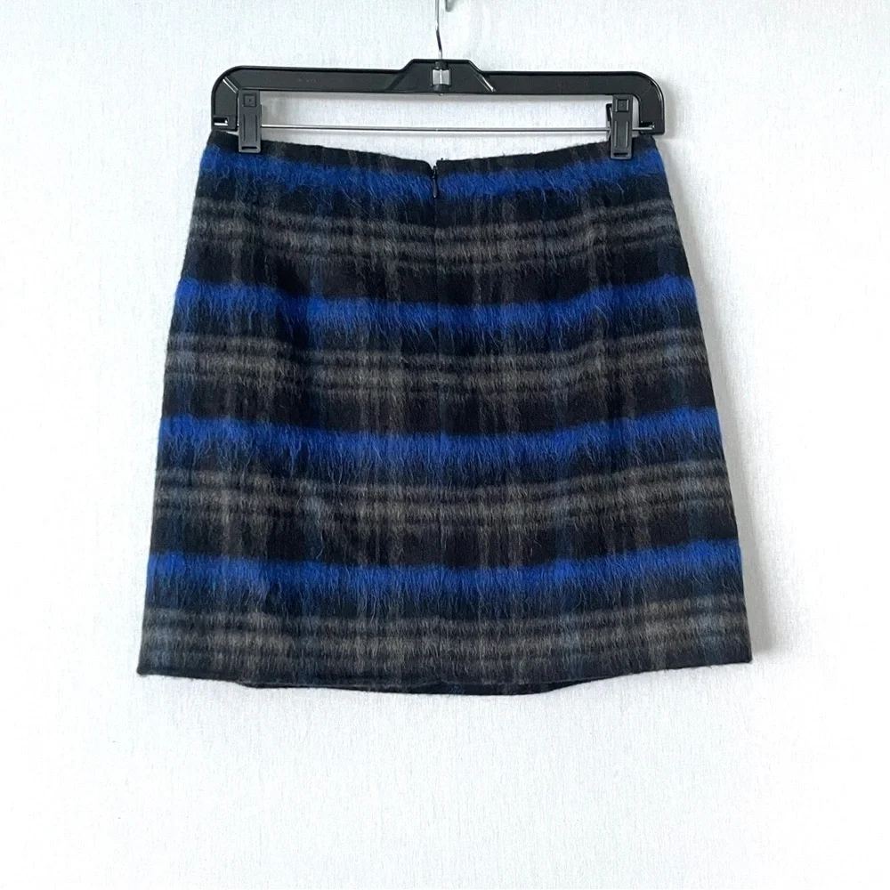 The Kooples Wool Mohair Plaid Mini Skirt - Picture 3 of 7